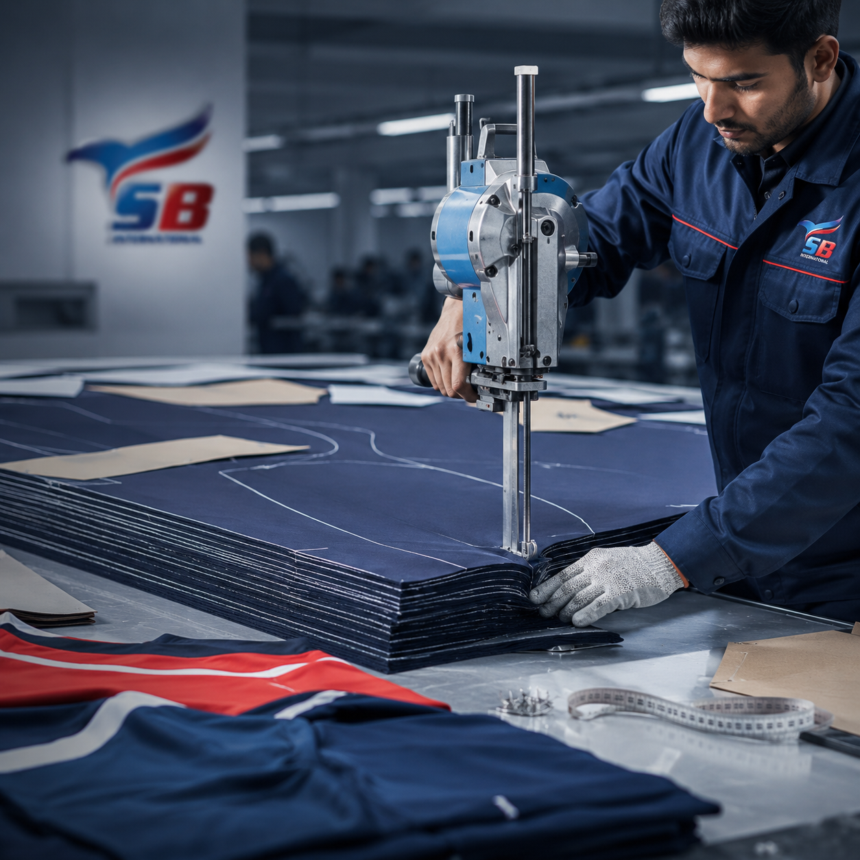Fabric cutting process